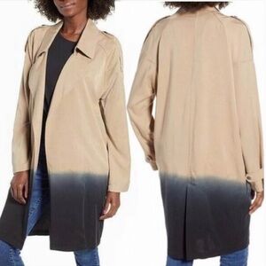 Blank NYC dip dyed trench open front XS NWT